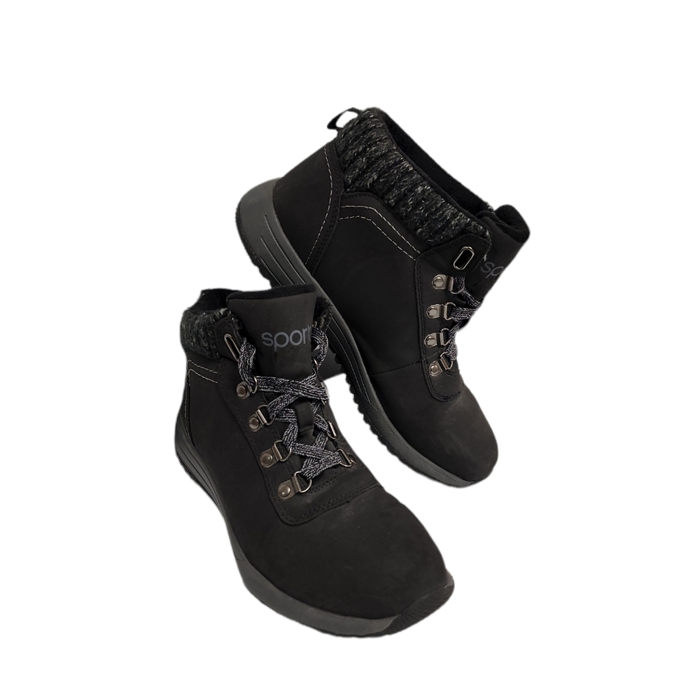 NWOB Sporto Kerry Women's Sz 9 Faux Fur Lace-Up Fashion Hiker Boots